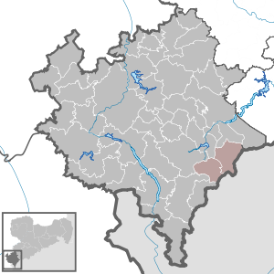 Lage der Verwaltungsgemeinschaft Klingenthal im Vogtlandkreis