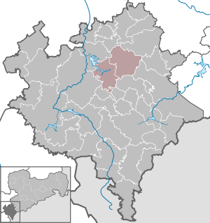 Lage der Verwaltungsgemeinschaft Treuen-Neuensalz im Vogtlandkreis