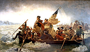 George Washington überquert den Delaware River 25. Dezember 1776Emanuel Leutze (1851)