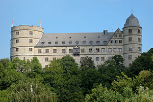 Die Wewelsburg, aus dem Almetal gesehen