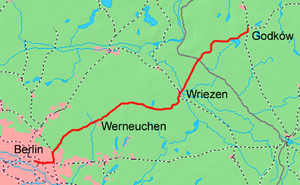 Strecke der Wriezener Bahn