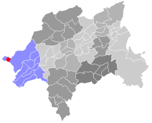 Lage Schöllers in Vohwinkel und Wuppertal