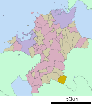 Lage Yabes in der Präfektur