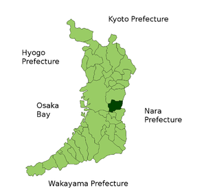 Lage Yaos in der Präfektur