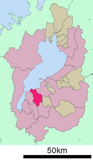 Lage Yasus in der Präfektur