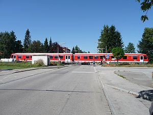 Ein Zug im September 2009 in Töging am Inn