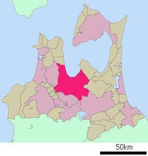 Lage Aomoris in der Präfektur