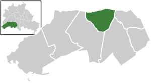Dahlem auf der Karte von Steglitz-Zehlendorf