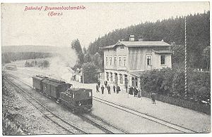 Bahnhof Brunnenbachsmühle um 1900