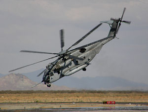 Eine CH-53E am Mojave Airport, Kalifornien