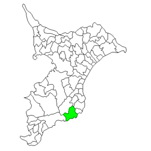 Lage Katsuuras in der Präfektur