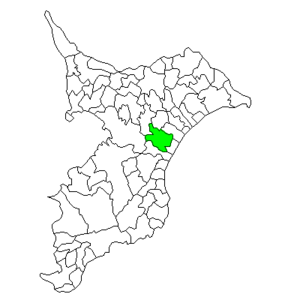 Lage Tōganes in der Präfektur
