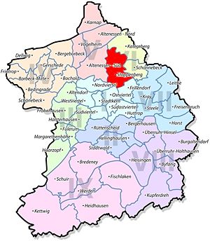 Lage von Stoppenberg im Stadtbezirk VI Katernberg/Schonnebeck/ Stoppenberg