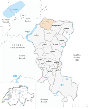 Karte von Bösingen FR