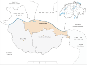 Karte von Diessenhofen