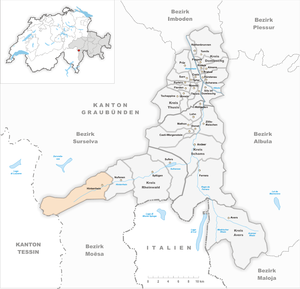 Karte von Hinterrhein