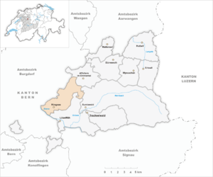 Karte von Rüegsau