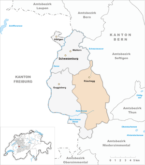 Karte von Rüschegg