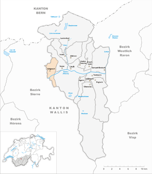 Karte von Salgesch