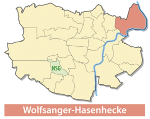 Lage von Wolfsanger in Kassel