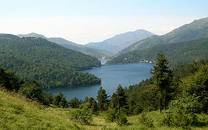 Im Bild der Lago Lungo und der Lago Bruno