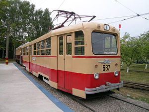 Museumstriebwagen LM-49 Nr.687 in Nischni Nowgorod