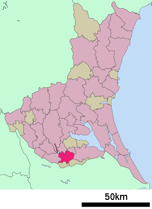Lage Ryūgasakis in der Präfektur