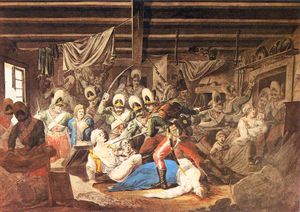 Das Massaker von Praga(Gemälde von Aleksander Orłowski, 1810)