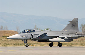 Schwedische JAS 39 „Gripen“ 2003 in Bulgarien