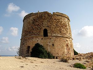 Südwestseite des Torre des Matzoc