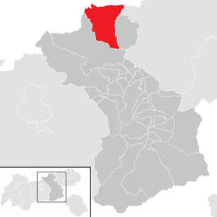 Lage der Gemeinde Achenkirch im Bezirk Schwaz (anklickbare Karte)