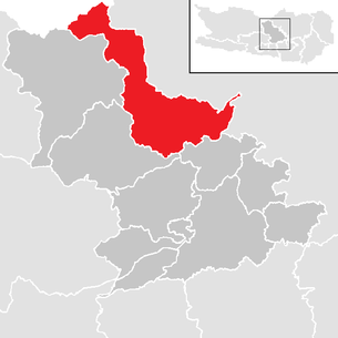 Lage der Gemeinde Albeck (Kärnten) im Bezirk Feldkirchen (anklickbare Karte)