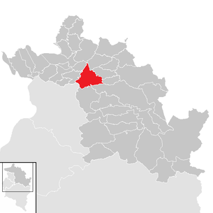 Lage der Gemeinde Alberschwende im Bezirk Bregenz (anklickbare Karte)