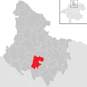 Lage der Gemeinde Altenfelden im Bezirk Rohrbach (anklickbare Karte)