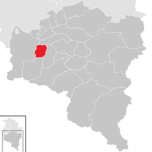 Lage der Gemeinde Bürserberg im Bezirk Bludenz (anklickbare Karte)