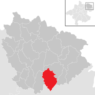Lage der Gemeinde Bad Zell im Bezirk Freistadt (anklickbare Karte)