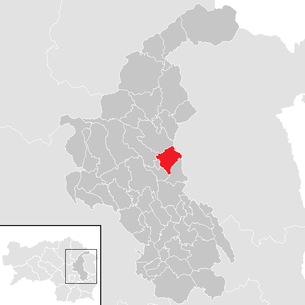 Lage der Gemeinde Baierdorf bei Anger im Bezirk Weiz (anklickbare Karte)
