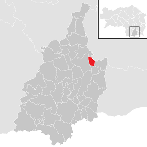 Lage der Gemeinde Breitenfeld am Tannenriegel im Bezirk Leibnitz (anklickbare Karte)