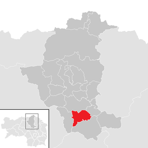 Lage der Gemeinde Bruck an der Mur im Bezirk Bruck an der Mur (anklickbare Karte)