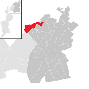 Lage der Gemeinde Bruckneudorf im Bezirk Neusiedl am See (anklickbare Karte)