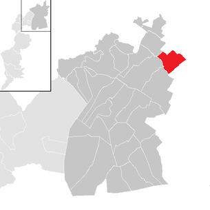 Lage der Gemeinde Deutsch Jahrndorf im Bezirk Neusiedl am See (anklickbare Karte)