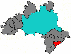 Lage der Gemeinde Ebergassing im Bezirk Wien-Umgebung (anklickbare Karte)