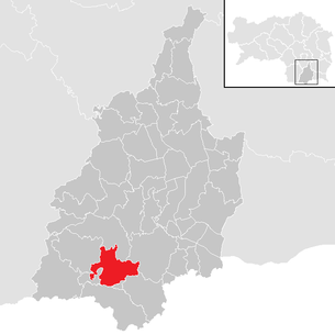 Lage der Gemeinde Eichberg-Trautenburg im Bezirk Leibnitz (anklickbare Karte)