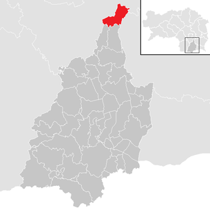 Lage der Gemeinde Empersdorf im Bezirk Leibnitz (anklickbare Karte)