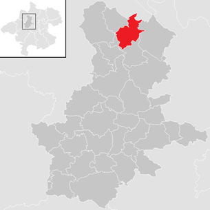Lage der Gemeinde Eschenau im Hausruckkreis im Bezirk Grieskirchen (anklickbare Karte)