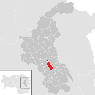 Lage der Gemeinde Etzersdorf-Rollsdorf im Bezirk Weiz (anklickbare Karte)