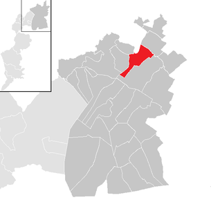 Lage der Gemeinde Gattendorf (Burgenland) im Bezirk Neusiedl am See (anklickbare Karte)