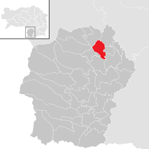 Lage der Gemeinde Georgsberg im Bezirk Deutschlandsberg (anklickbare Karte)