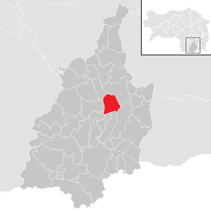 Lage der Gemeinde Gralla im Bezirk Leibnitz (anklickbare Karte)