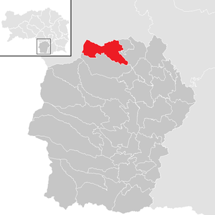 Lage der Gemeinde Greisdorf im Bezirk Deutschlandsberg (anklickbare Karte)